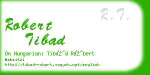 robert tibad business card